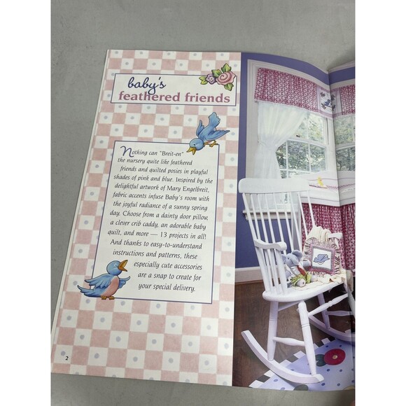 Mary Engelbreit Babys Feathered Friends Leisure Arts Craft Quilt Patterns 3421 - Picture 4 of 10